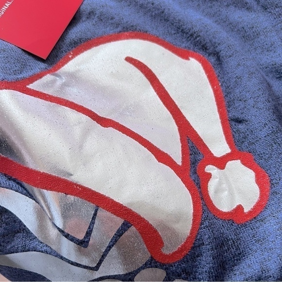 RaRE Spirit Jersey Hawaiian Mele Kalikimaka Spell Out Blue Brushed Jersey NEW - Picture 4 of 14